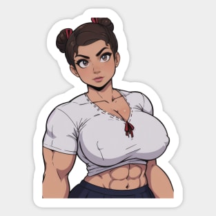 Buff Mexican Woman Sticker